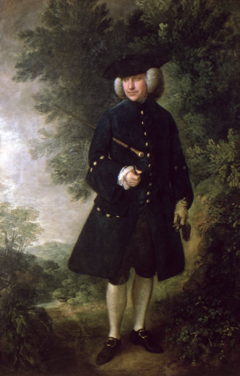 Portrett av Dr. Rice Charleton (1710-89) ca. 1764 av Thomas Gainsborough