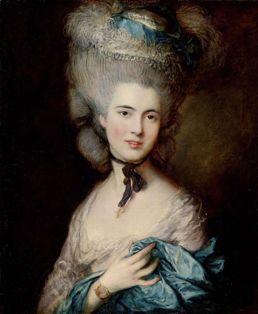 Portrett av hertuginnen av Beaufort, ca. 1775-1780 av Thomas Gainsborough