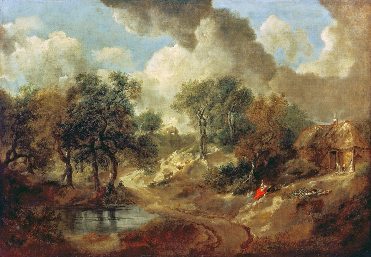 Suffolk Landscape, 1748 av Thomas Gainsborough