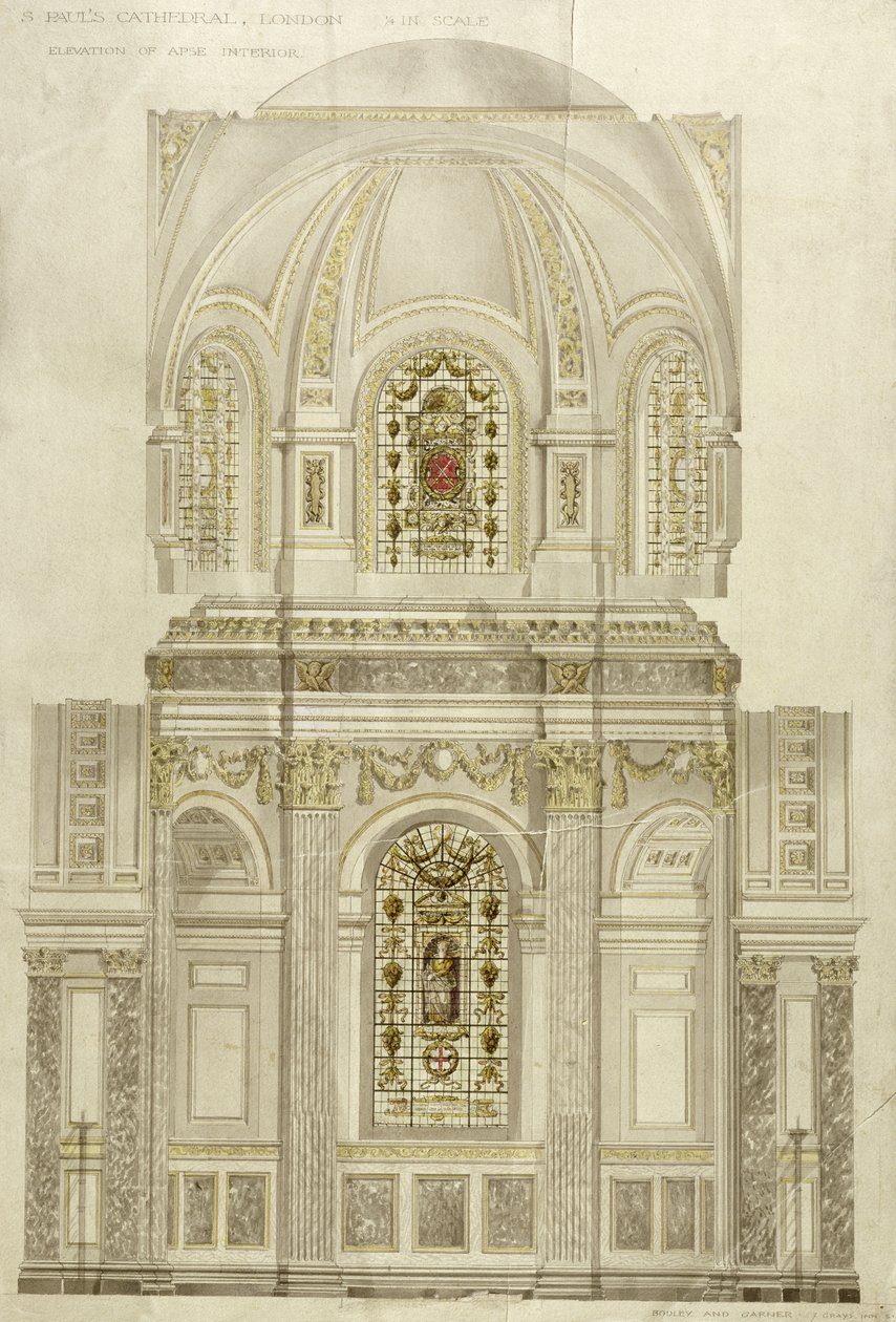 Dekorativ plan for apsis av St. Paul