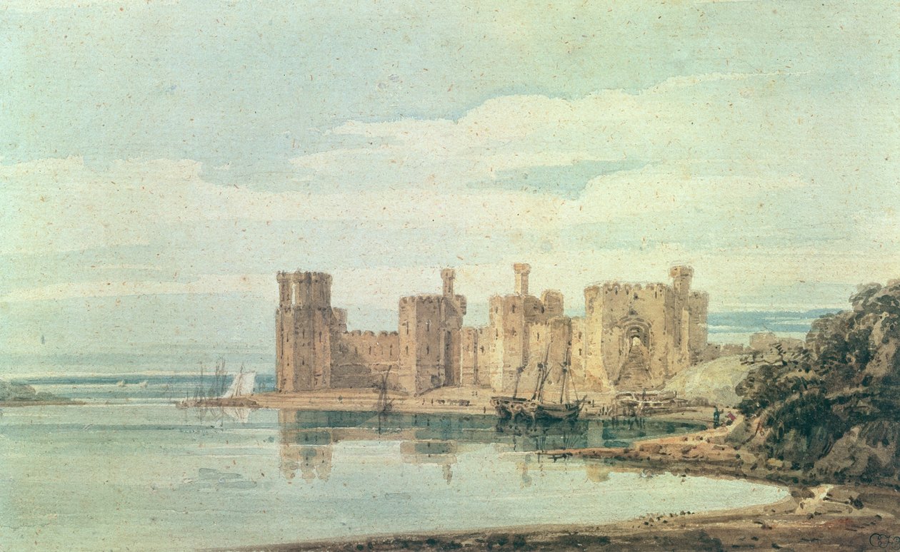Caernarvon slott av Thomas Girtin