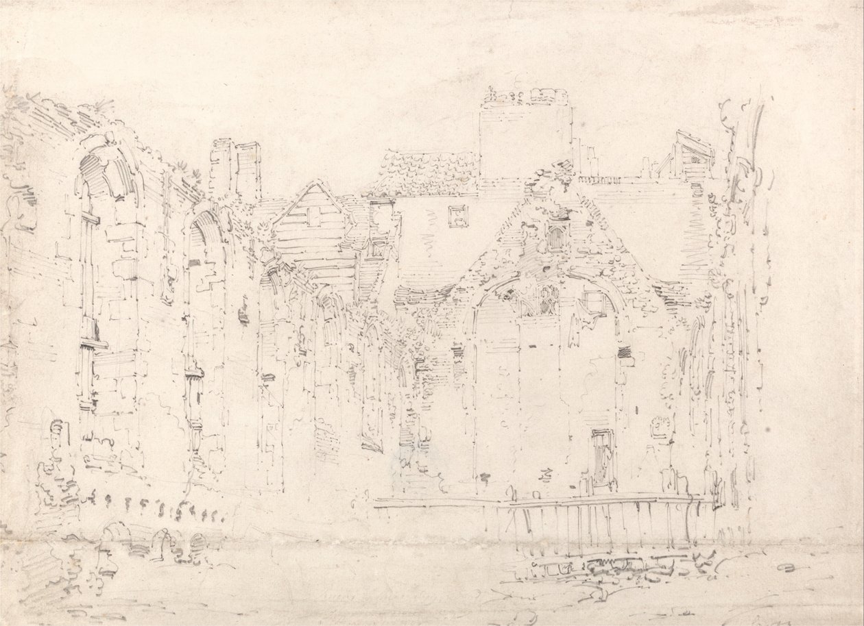 Ruiner av Savoy Palace av Thomas Girtin