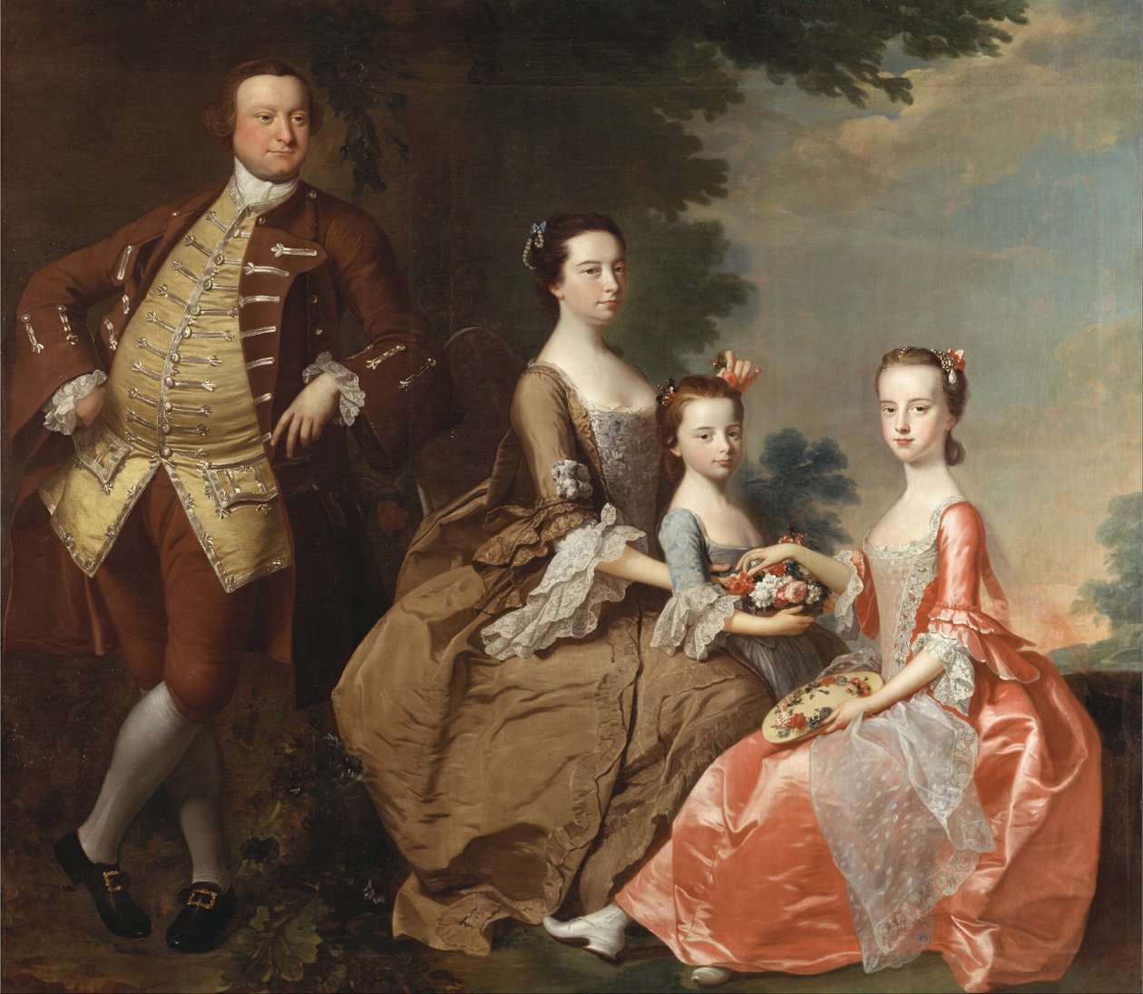 Familien Thistlethwayte av Thomas Hudson