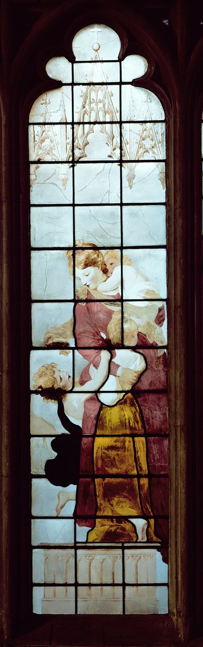Veldedighet (farget glass) av Thomas Jervais