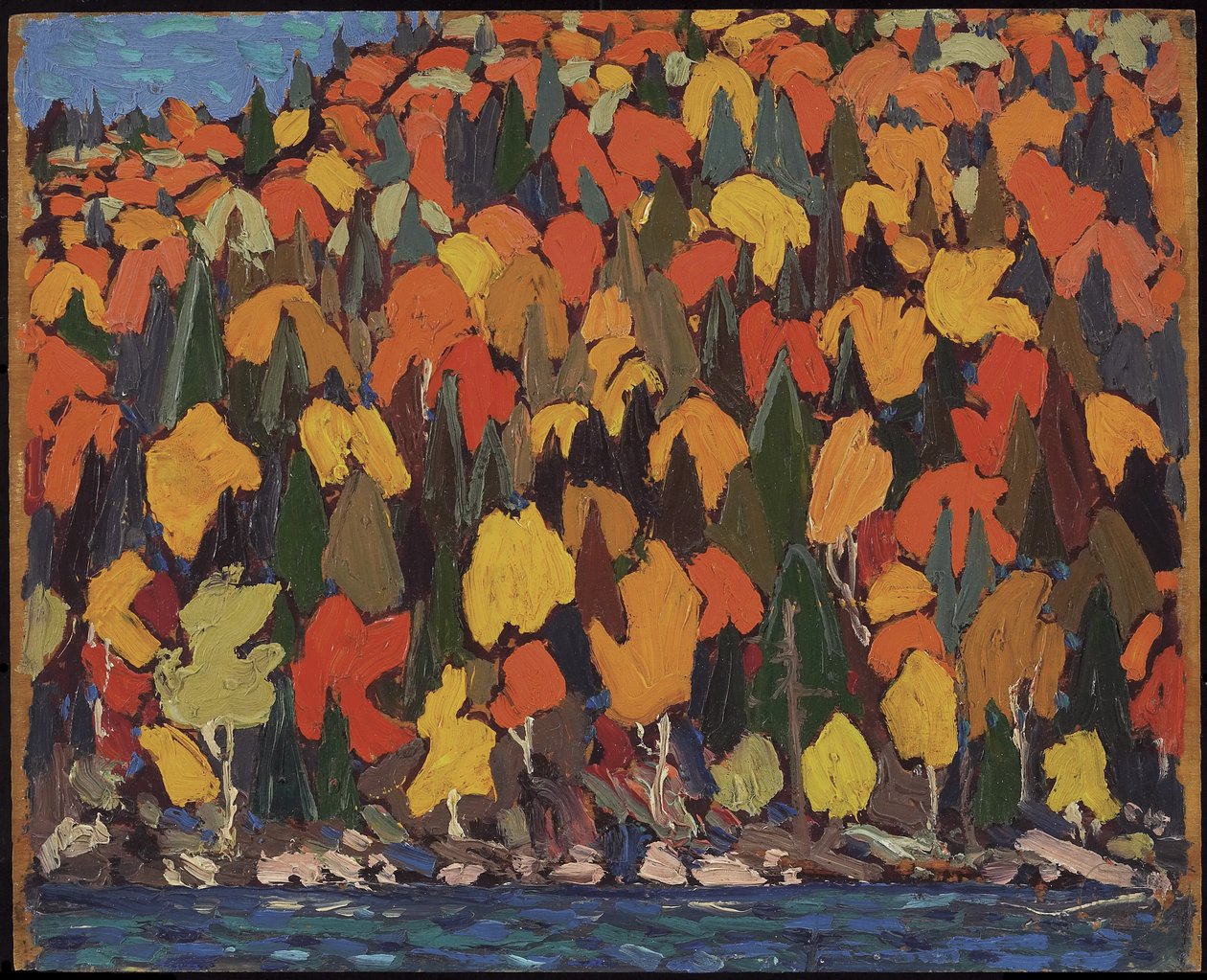 Høstløvverk, høst eller vinter 1915 av Tom Thomson