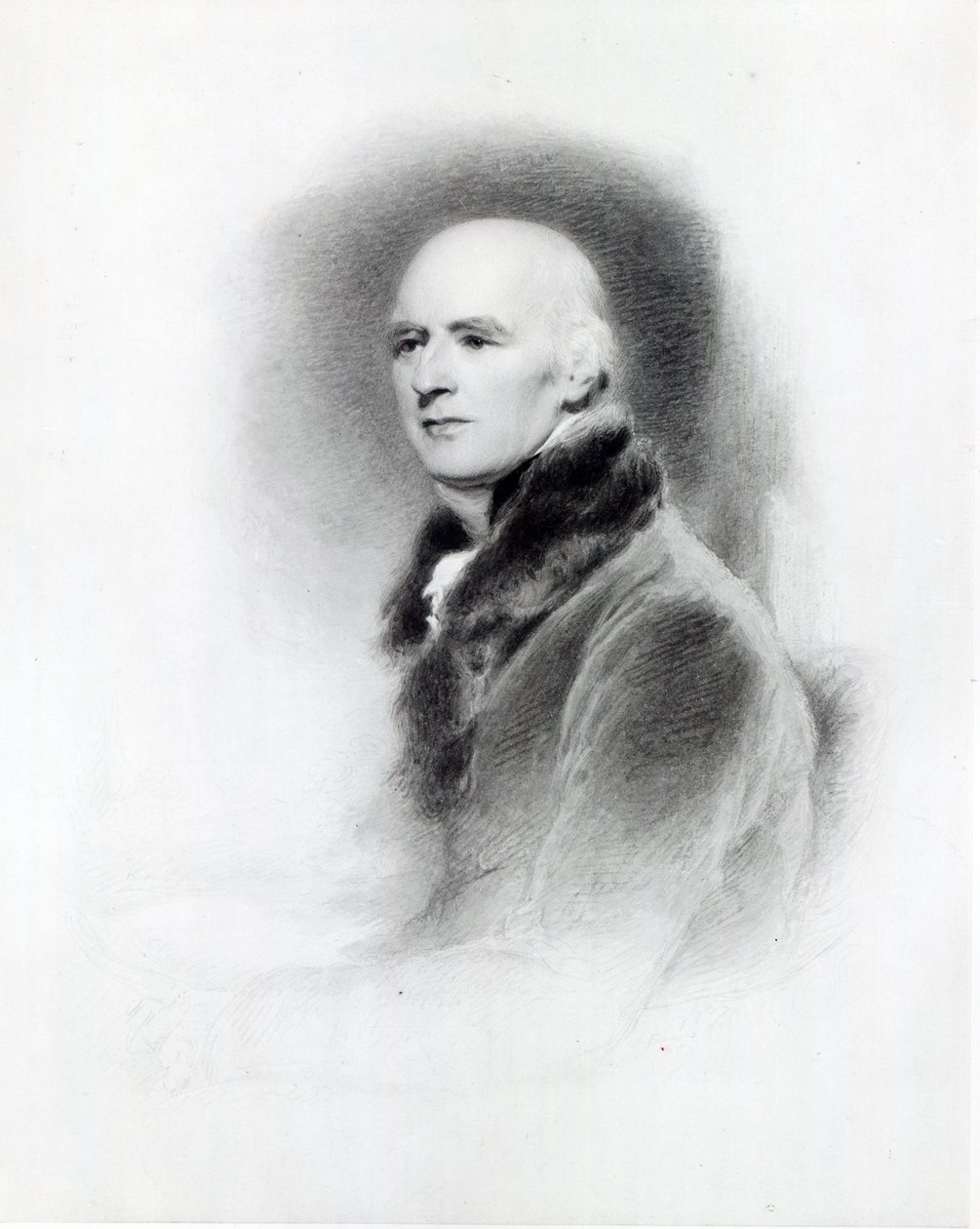 Joseph Farington, gravert av Richard Evans av Thomas Lawrence