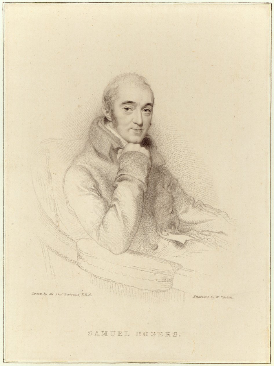 Samuel Rogers, gravert av William Finden av Thomas Lawrence