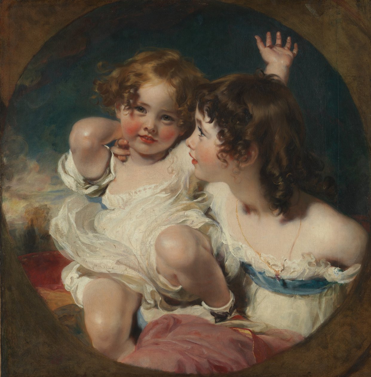 The Calmady Children (Emily, 1818–1906, og Laura Anne, 1820–94), 1823 av Thomas Lawrence
