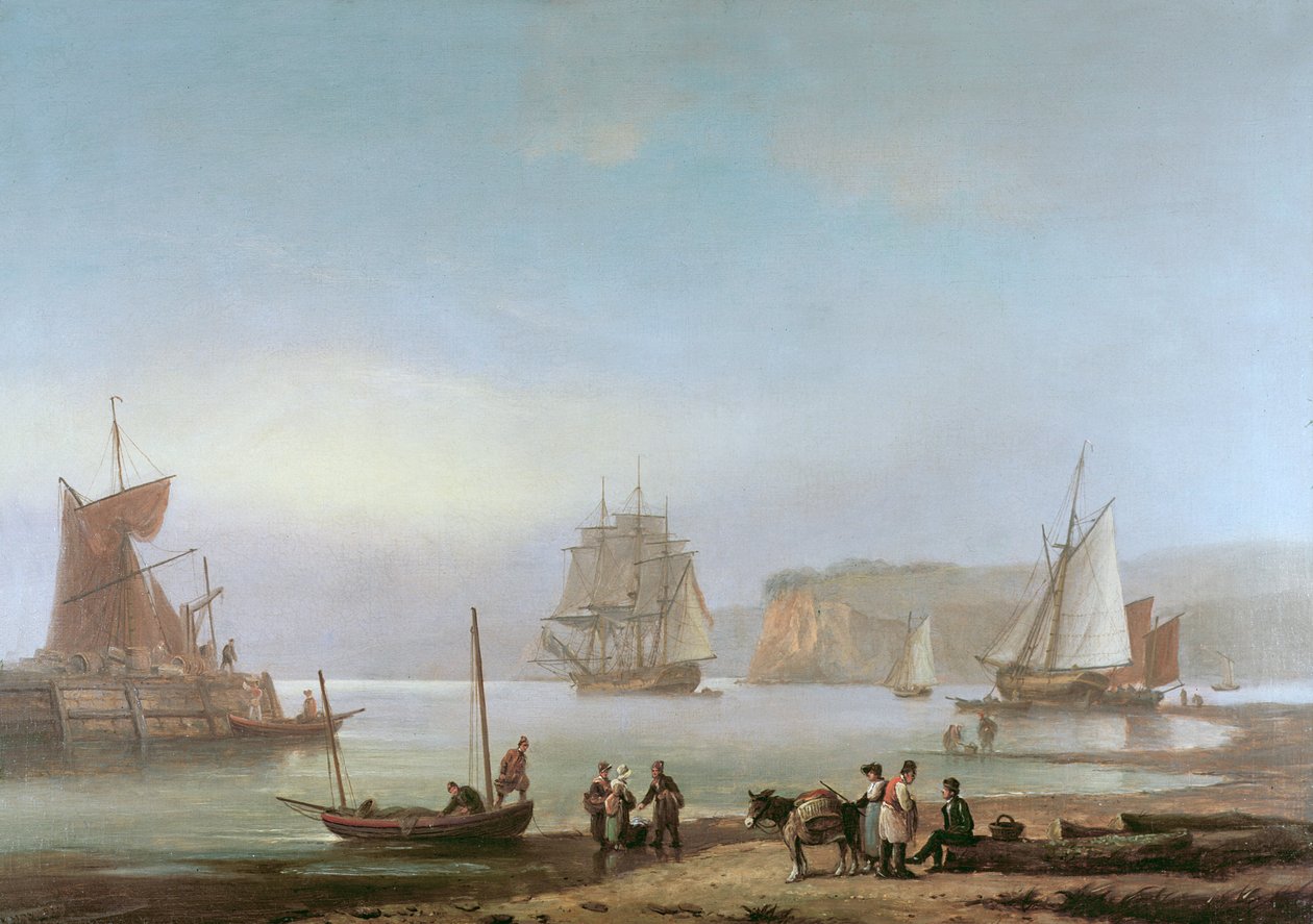 Frakt i en elvemunning av Thomas Luny