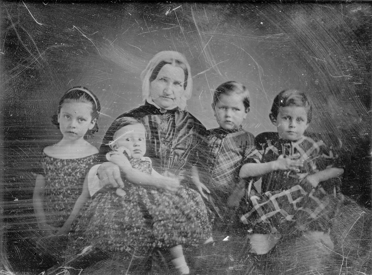 Fru Ernst Carl Angelrodt (Eliza Westhoff) og barn av Thomas M. Easterly
