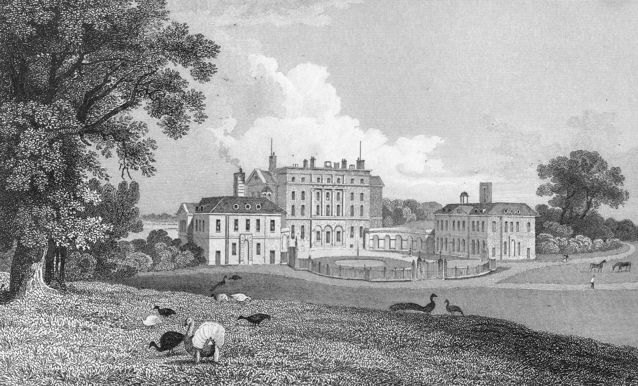 Utsikt over Chevening Place, gravert av S. Lacy, 1830 av Thomas Mann Baynes