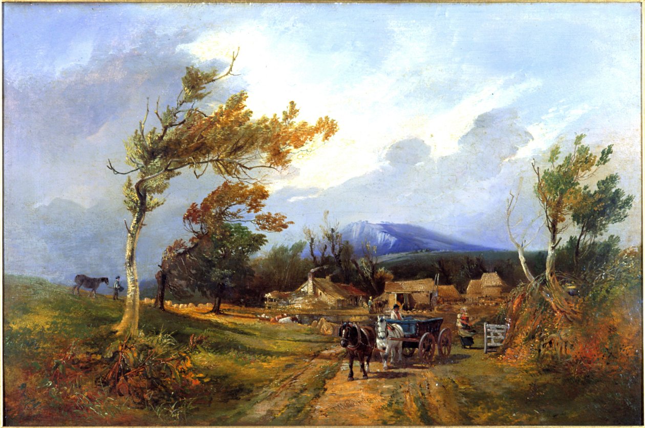 Teesdale (olje på panel (tre)) av Thomas Miles Richardson
