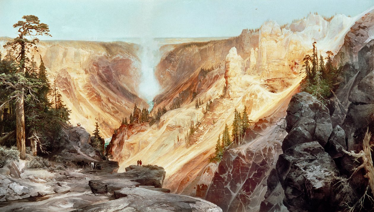 Grand Canyon of the Yellowstone, 1872 av Thomas Moran