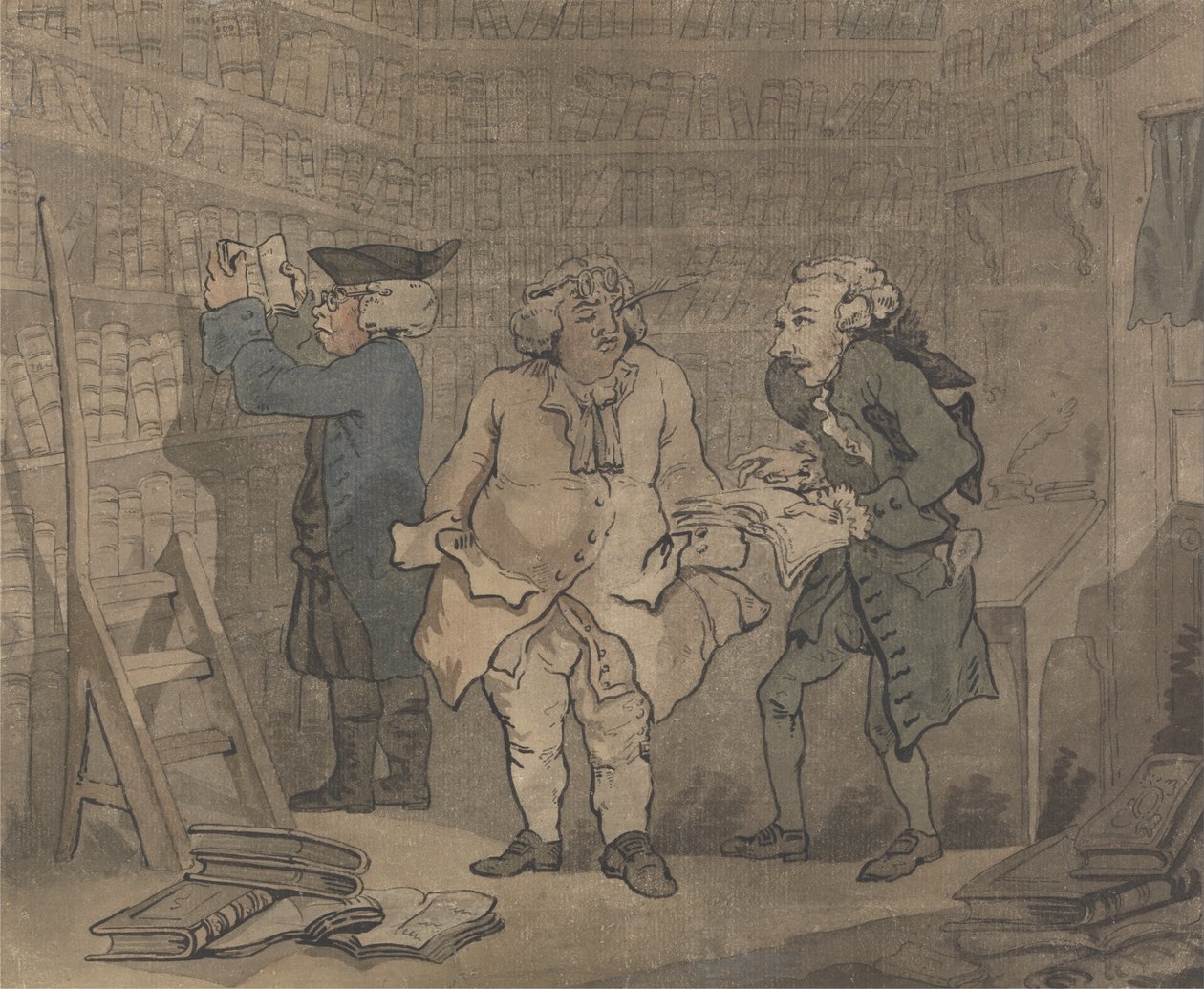 Bokhandler og forfatter av Thomas Rowlandson