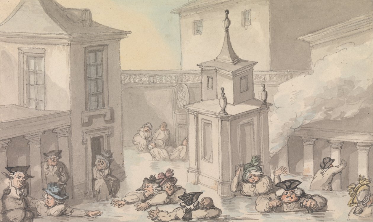 Comfort of Bath- The Bath av Thomas Rowlandson