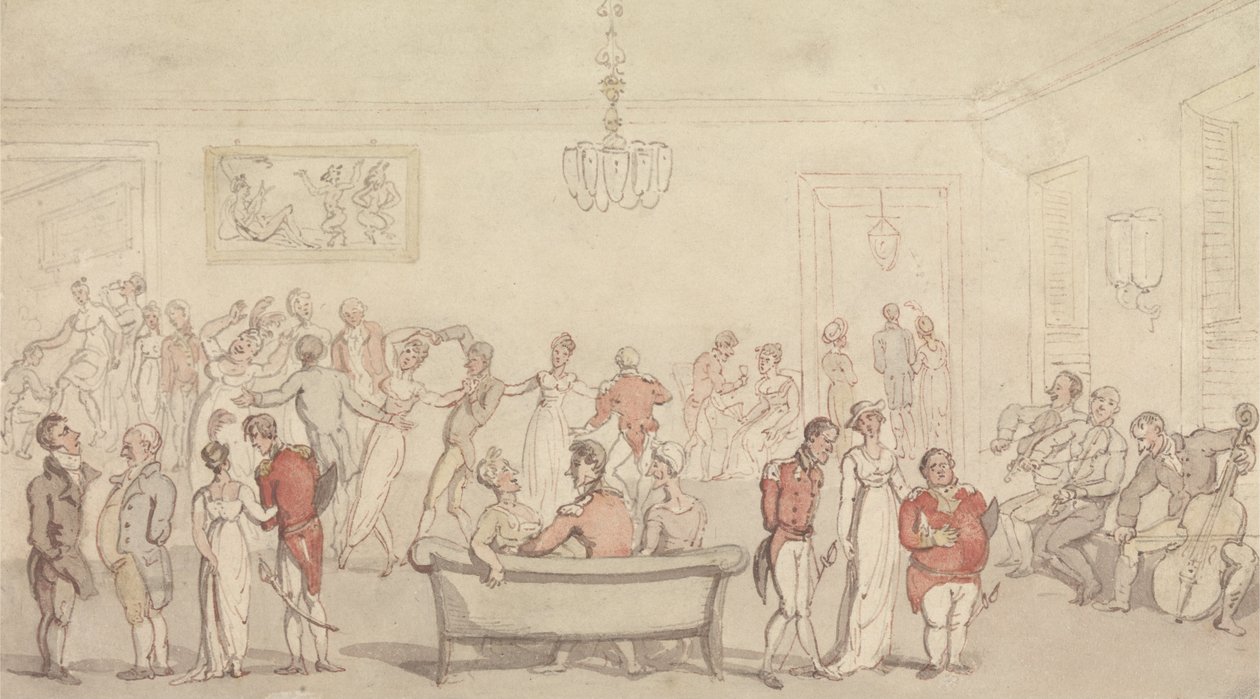 Elegant firmadans av Thomas Rowlandson