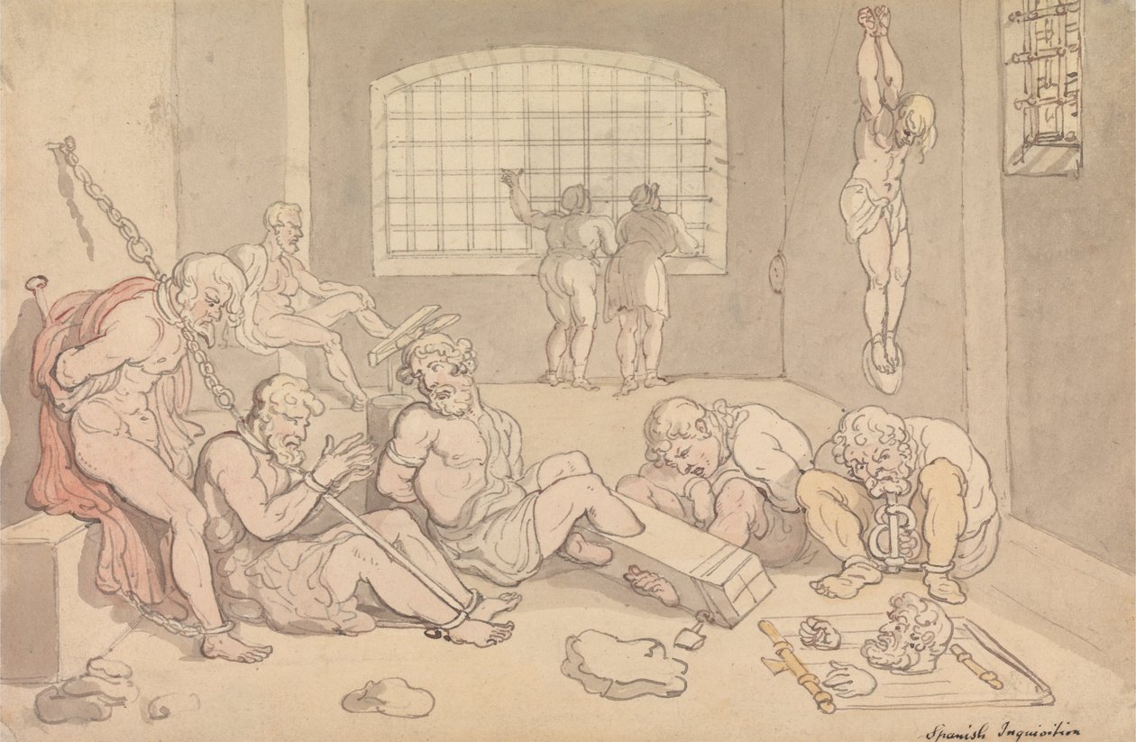 Spansk inkvisisjon av Thomas Rowlandson