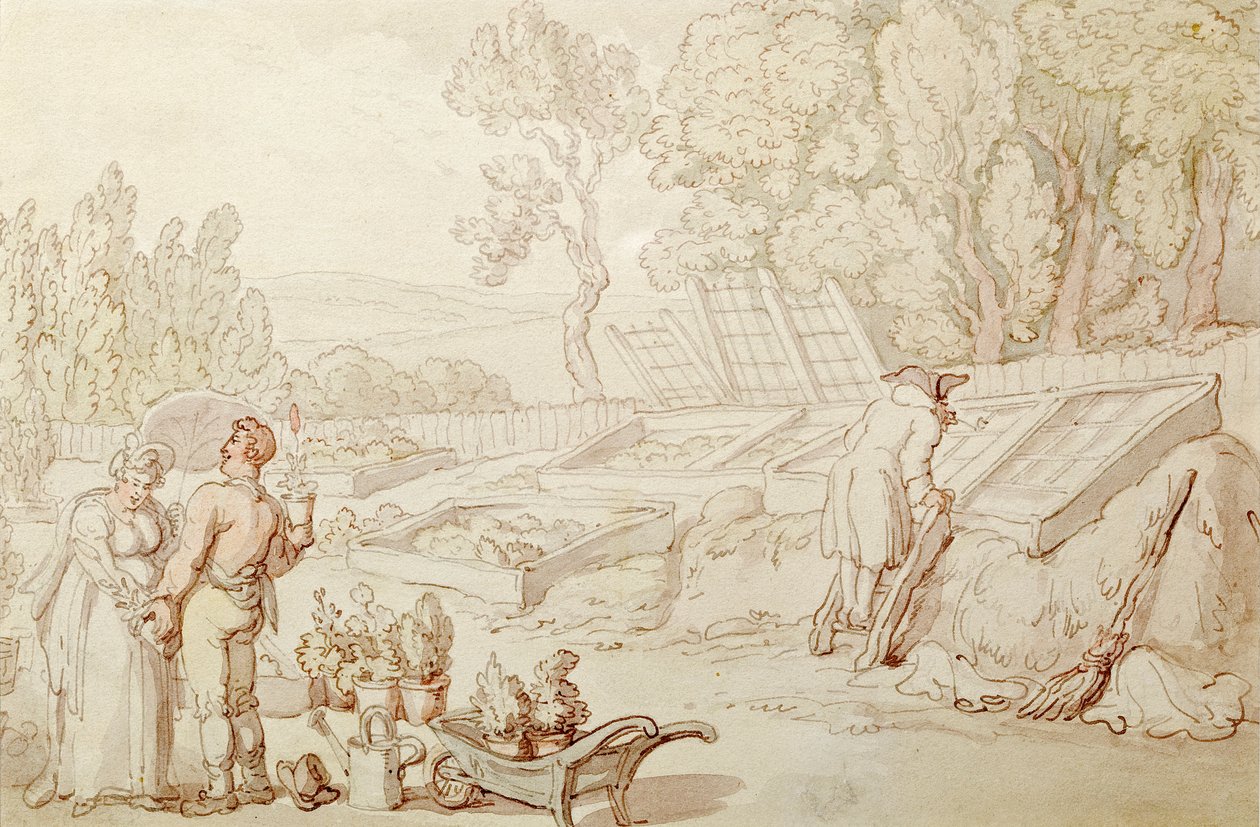 Den amorøse gartneren av Thomas Rowlandson