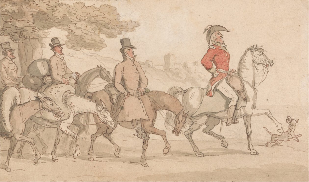 The Military Adventures of Johnny Newcome av Thomas Rowlandson