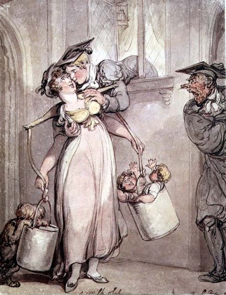 The Milk Sop av Thomas Rowlandson