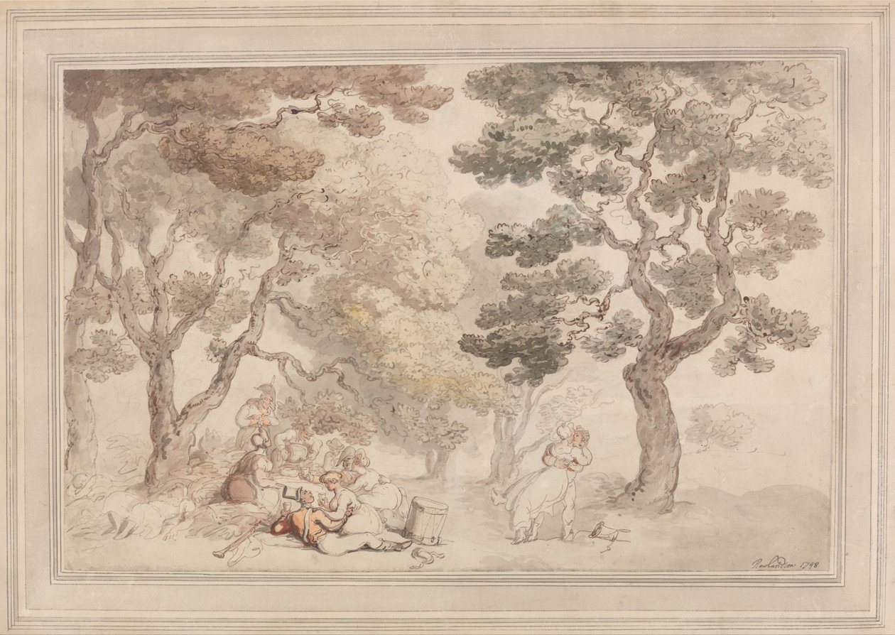 Piknik av Thomas Rowlandson