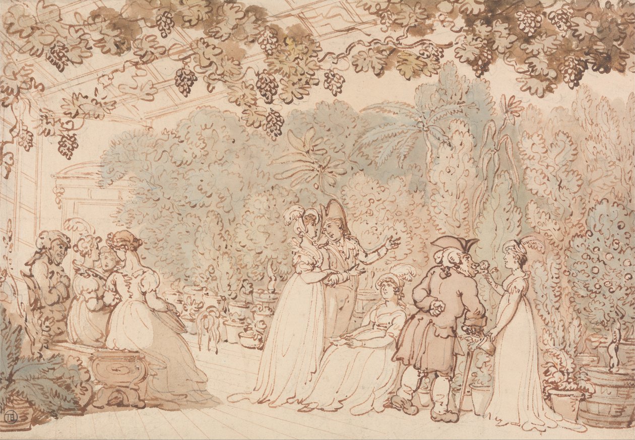The Vinery av Thomas Rowlandson