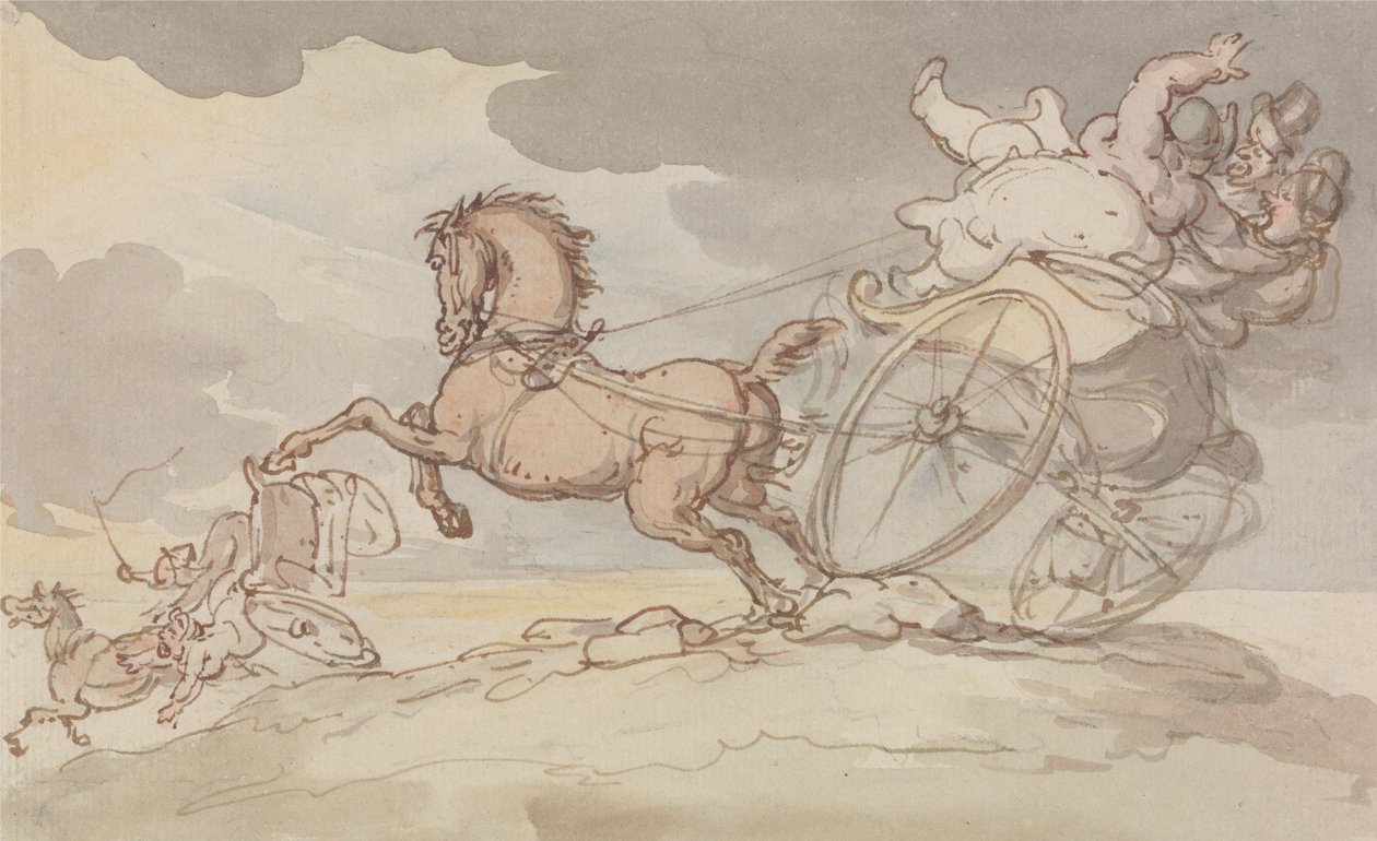 To spillejobber i trøbbel av Thomas Rowlandson