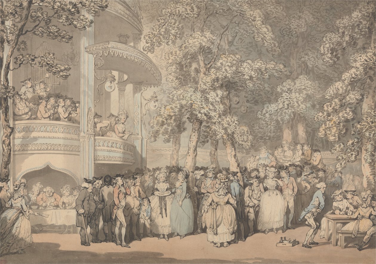 Vauxhall Gardens av Thomas Rowlandson