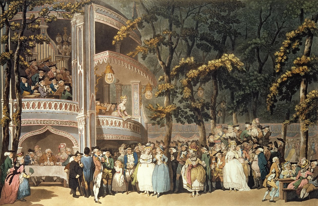 Vauxhall Gardens fra Ackermanns 