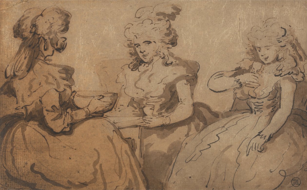 Kvinner som drikker slag av Thomas Rowlandson