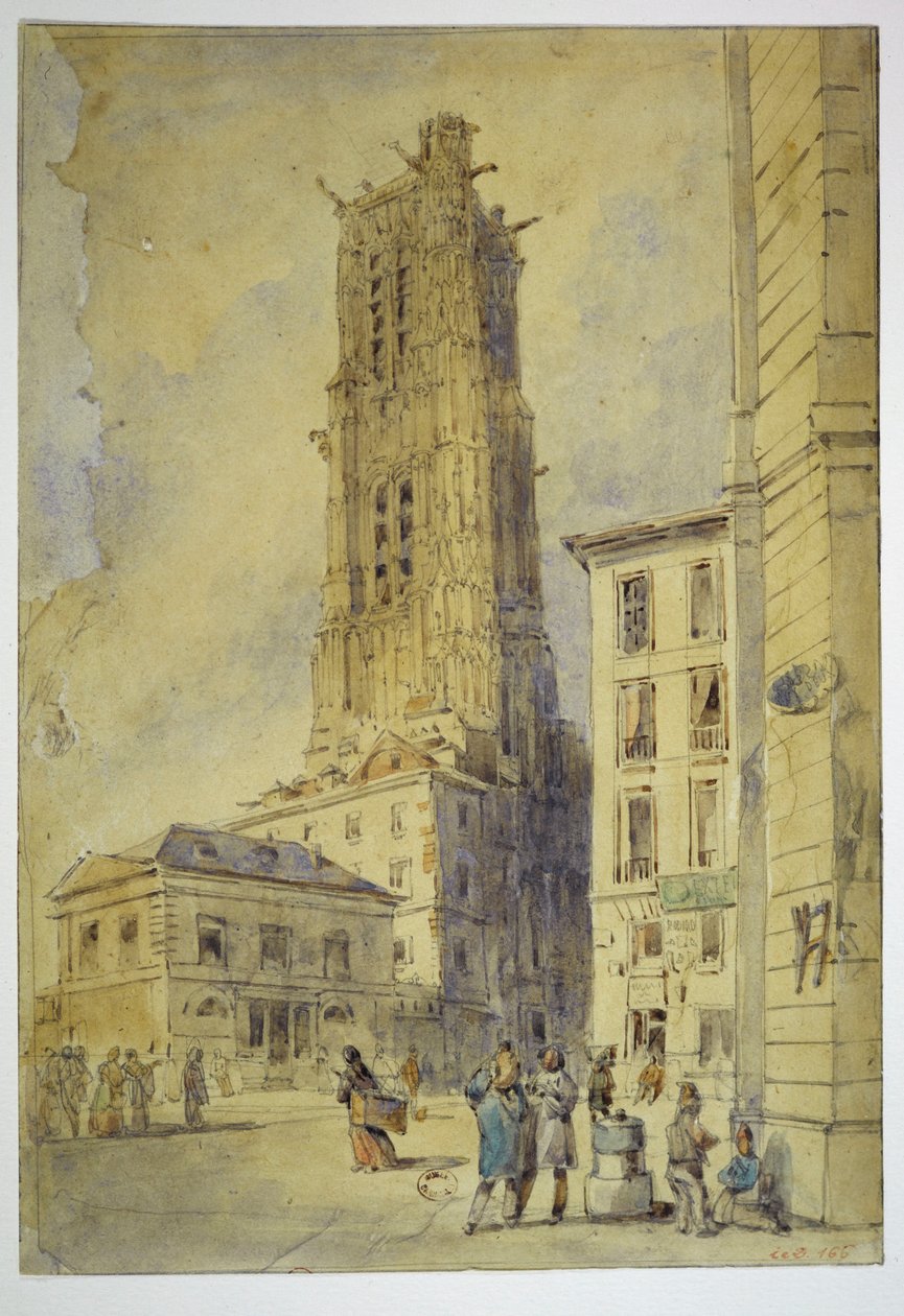 Tour de Saint-Jacques (wc på papir) av Thomas Shotter Boys