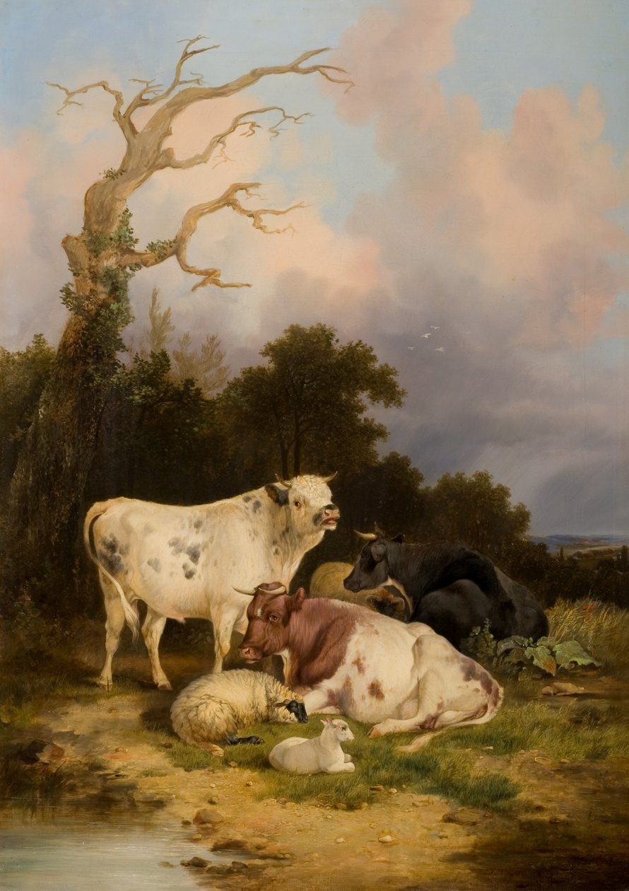 Storfe og sauer av Thomas Sidney Cooper