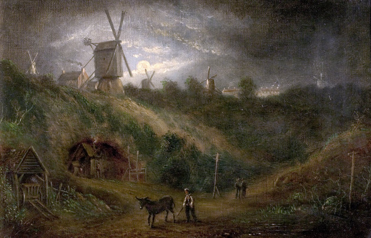 The Old Ropewalk, Foot of the Gallows Hill, Nottingham Forest, 1848 av Thomas Sturge Moore