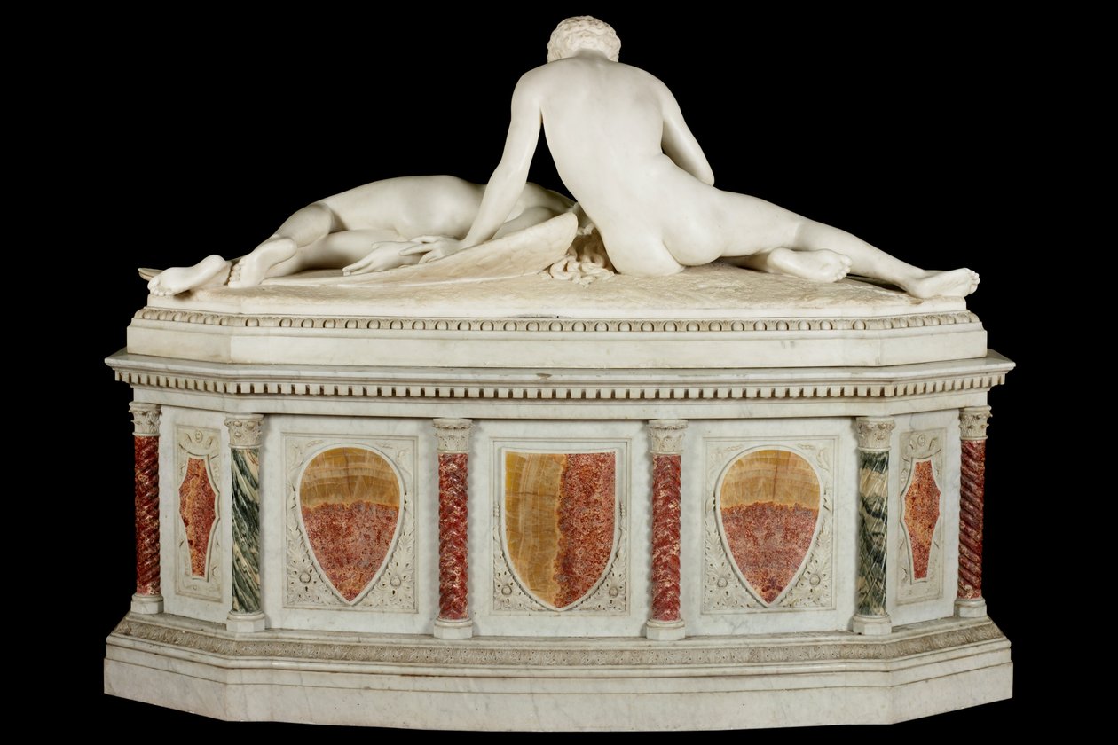 Fallen Angel, 1889 (stein og marmor) av Thomas Waldo Story