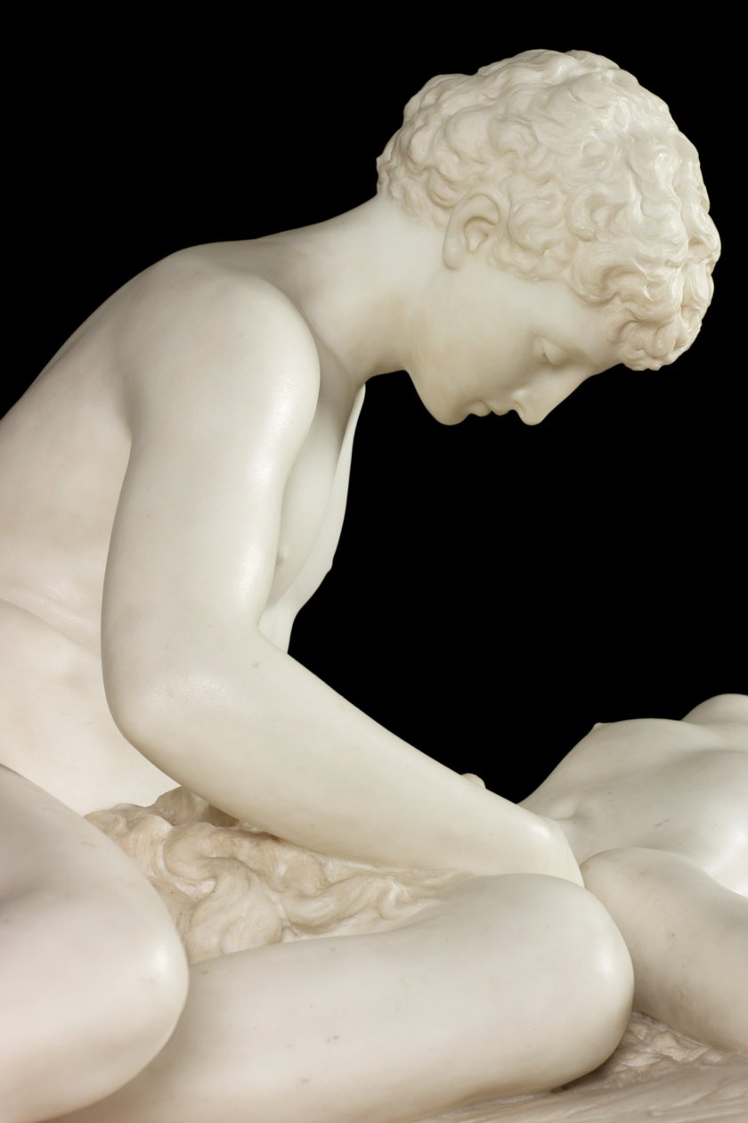 Fallen Angel, 1889 (stein og marmor) av Thomas Waldo Story