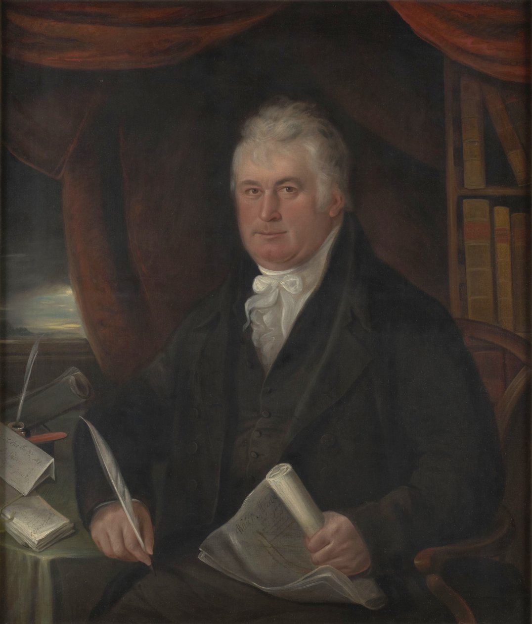 Portrett av Thomas Coke, 1. jarl av Leicester (syvende skapelse), britisk politiker og agronom (1754-1842) av Thomas Weaver