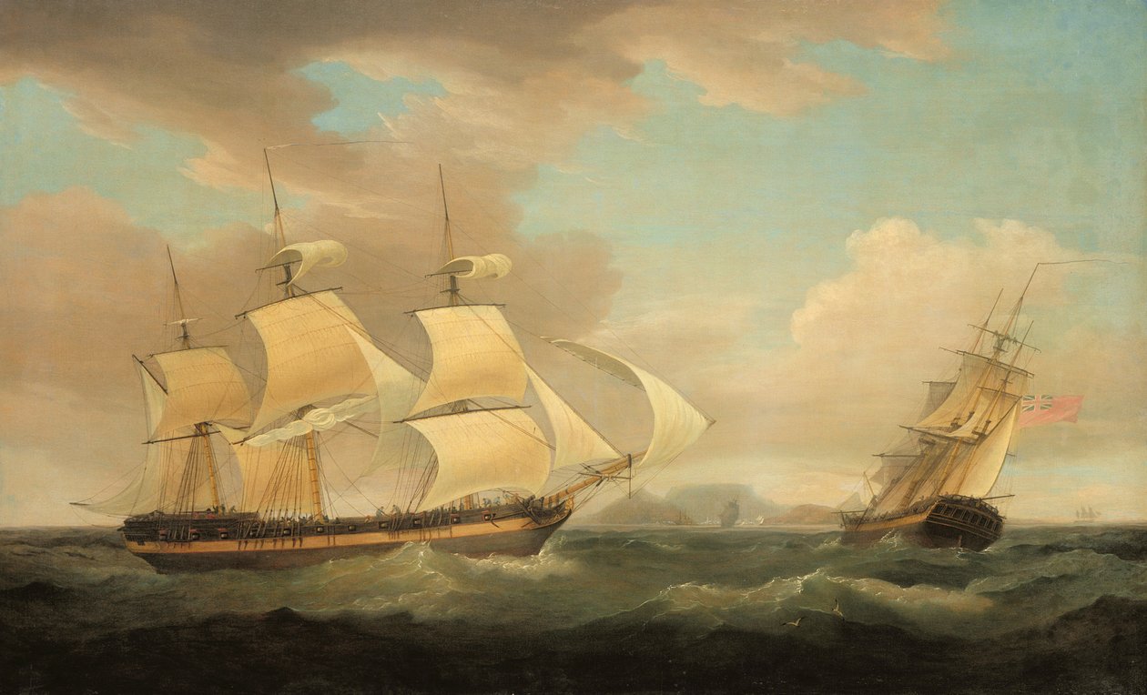 Fraktscene av Thomas Whitcombe