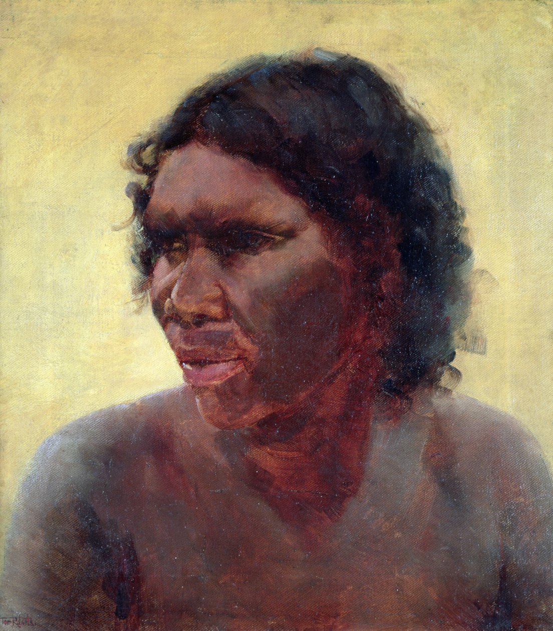 Portrett av en aborigin, ca. 1895 av Thomas William Roberts