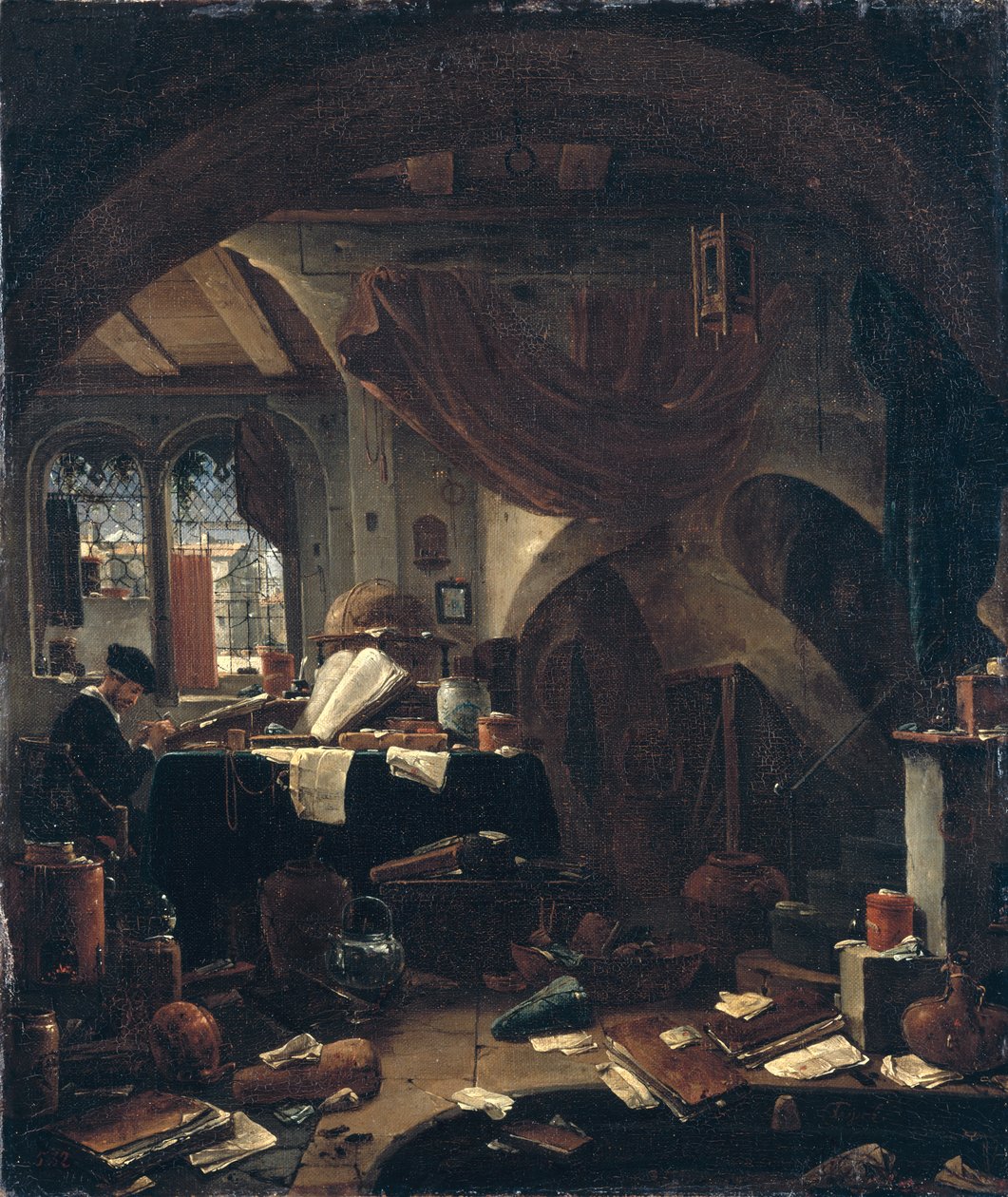 Et alkymistlaboratorium av Thomas Wyck