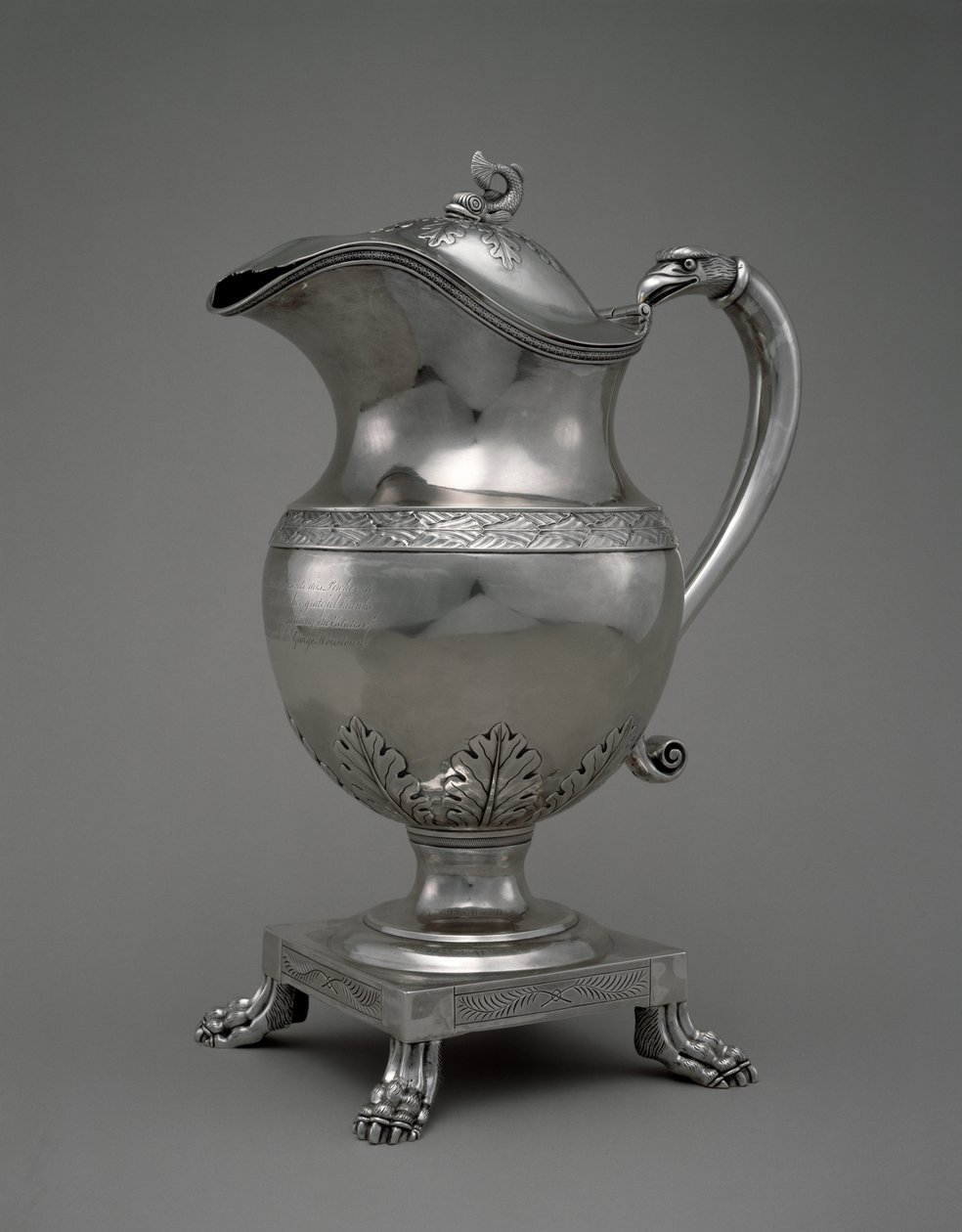Pitcher, 1815 (sølv) av Thomas and Gardiner Fletcher