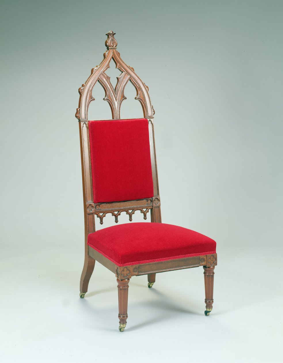 Sidestol, fra Brooklyn, New York, 1846-47 (svart valnøtt) av Thomas attr. to Brooks
