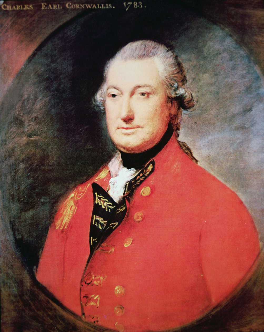 Charles Cornwallis av Thomas (after) Gainsborough