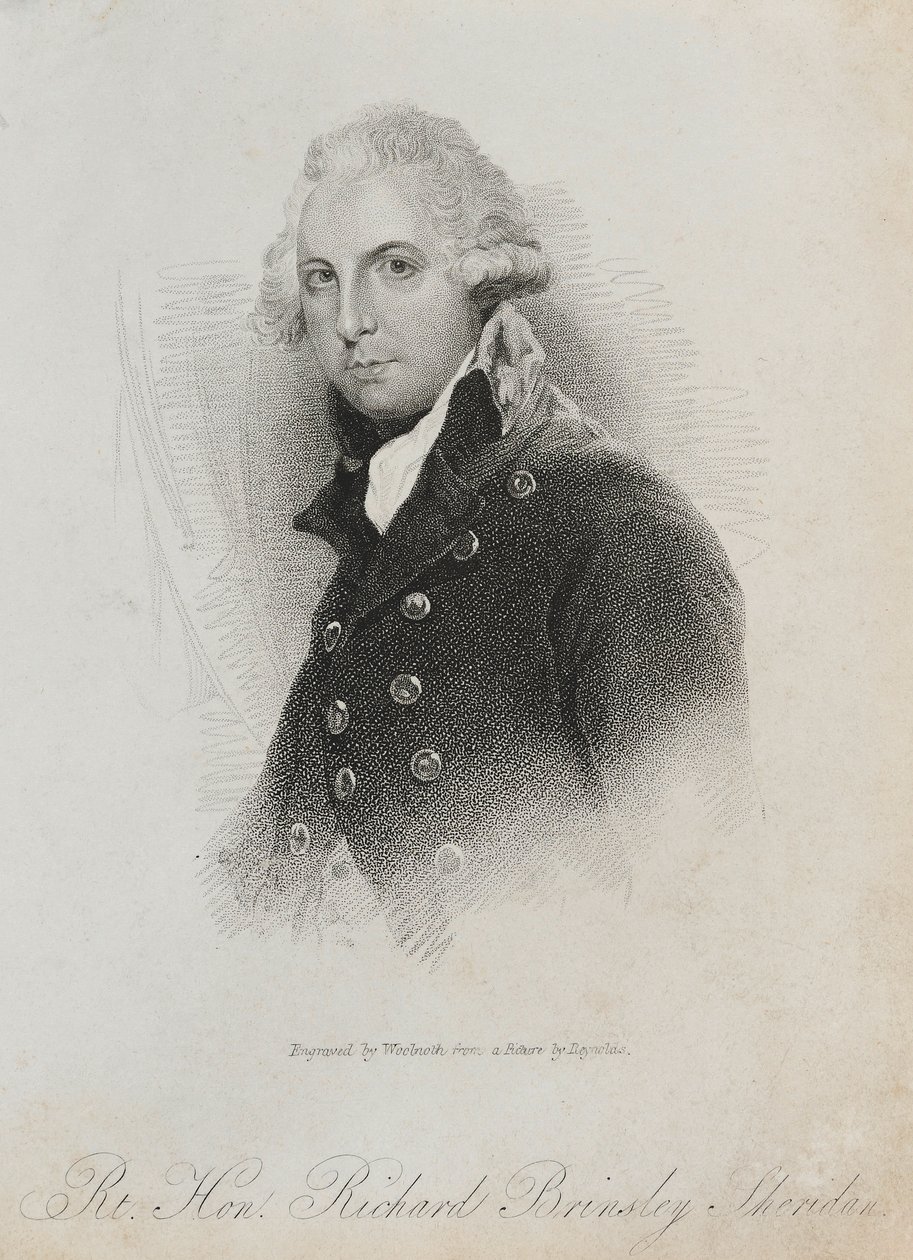 Rt. Hon. Richard Brinsley Sheridan, 1823 av Thomas A. Woolnoth