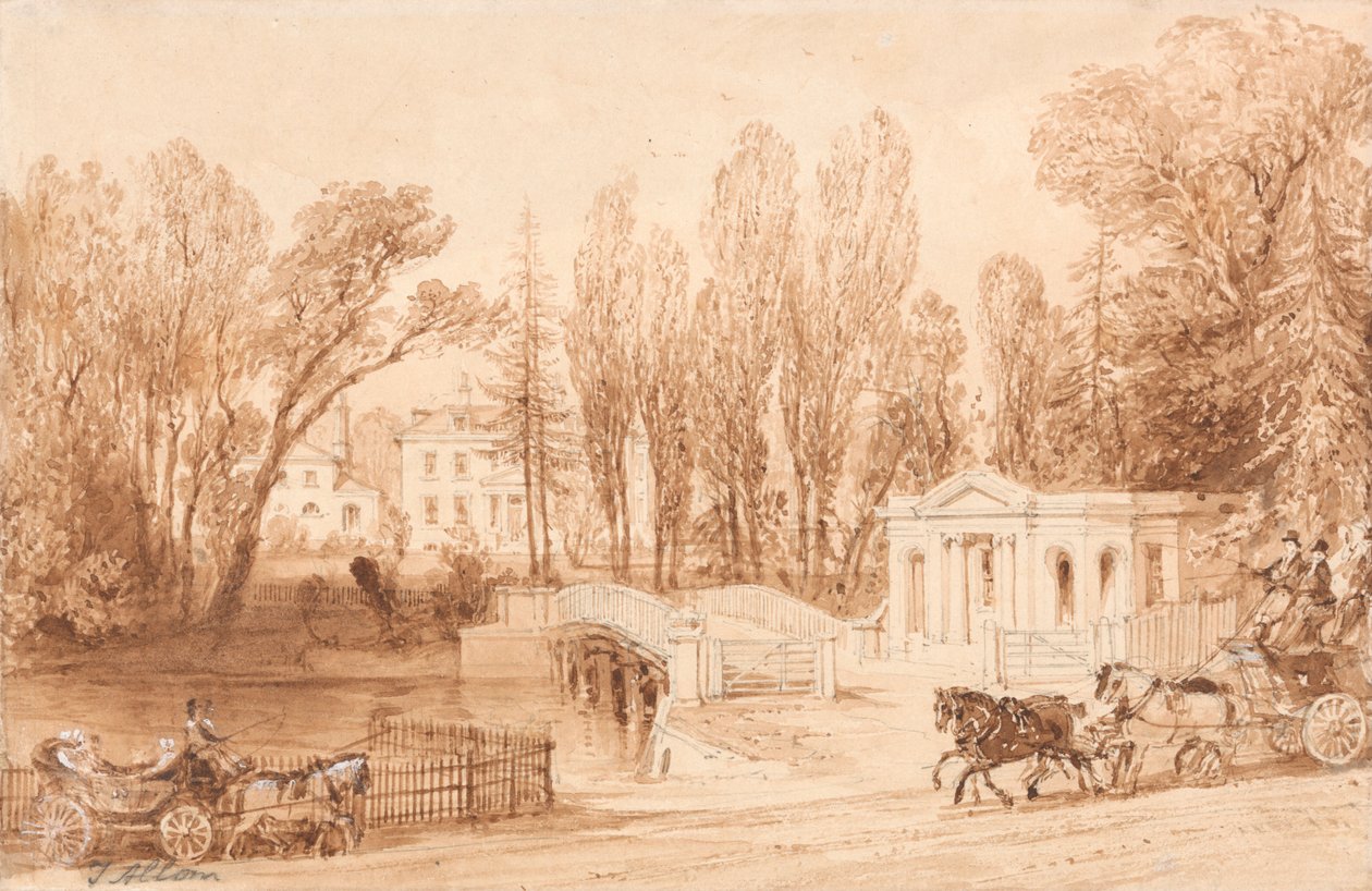 Thorncroft, nær Leatherhead av Thomas Allom