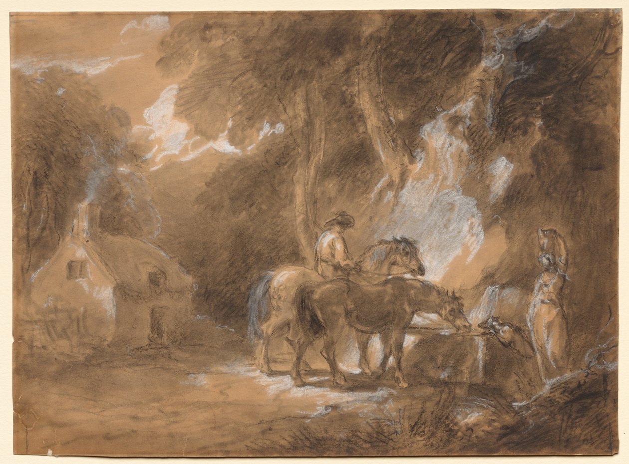 Stopp ved våren. av Thomas Barker