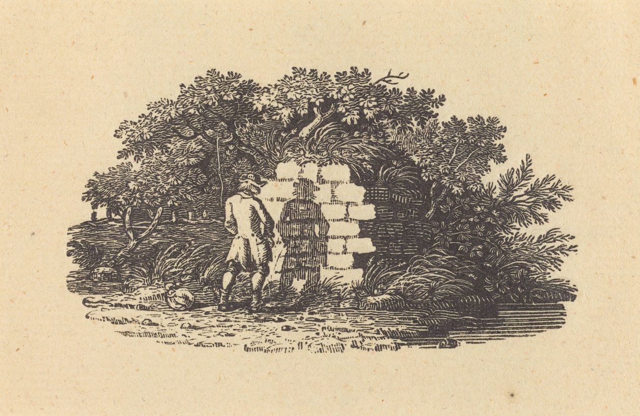 Mann som pisser av Thomas Bewick