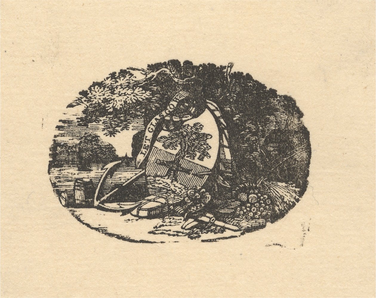 The Arms of Glasgow av Thomas Bewick