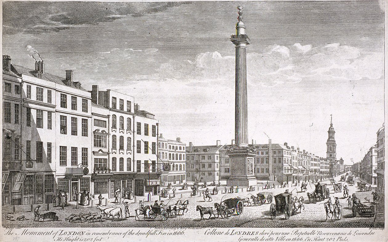 Fish Street Hill, London, c1750 av Thomas Bowles