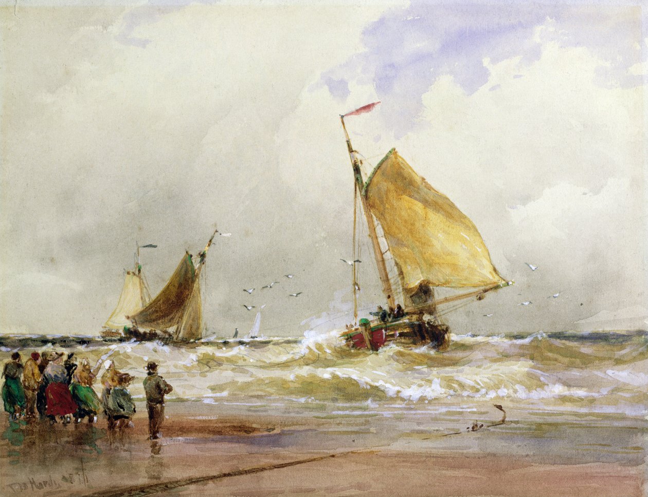 Schevenegen strand av Thomas Bush Hardy