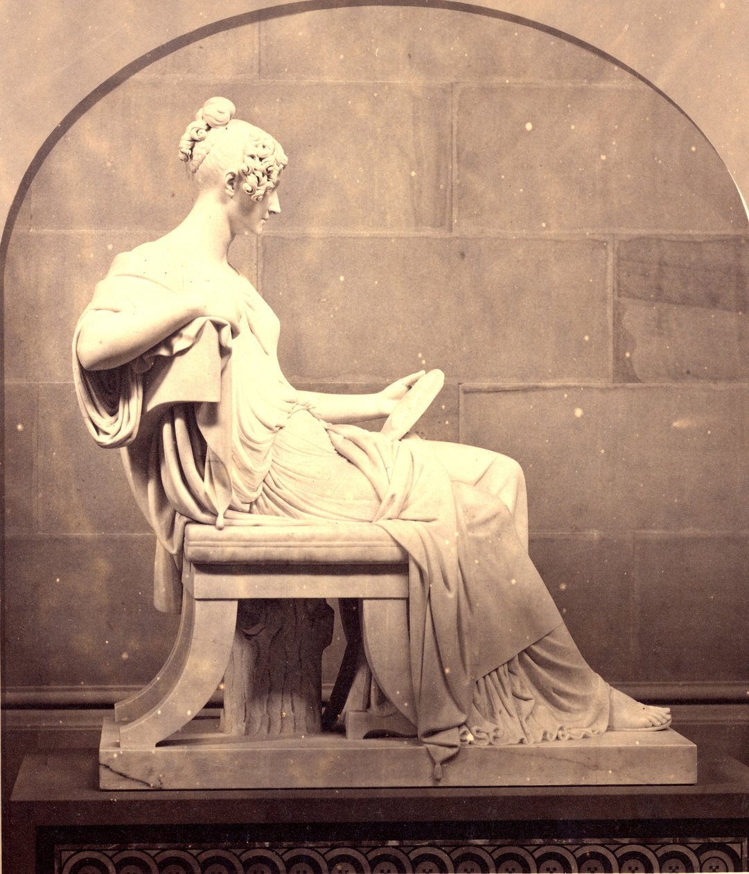 Sittende statue av Pauline Borghese (marmor) av Thomas Campbell